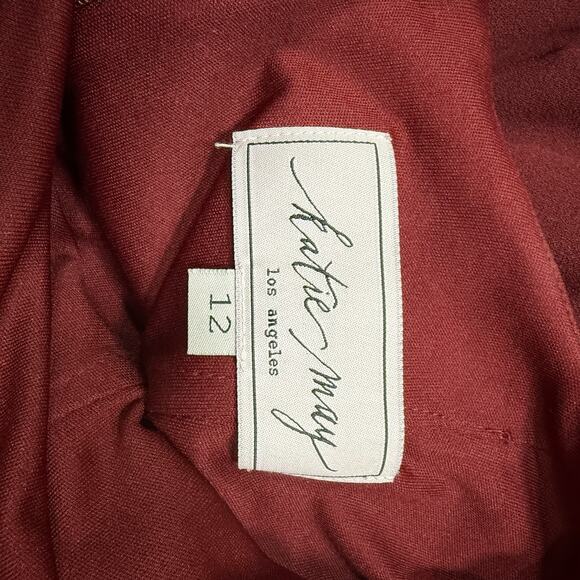 Katie May Lucy Gown Dress Square Neck Burgundy Women’s Size 12 - Picture 6 of 12